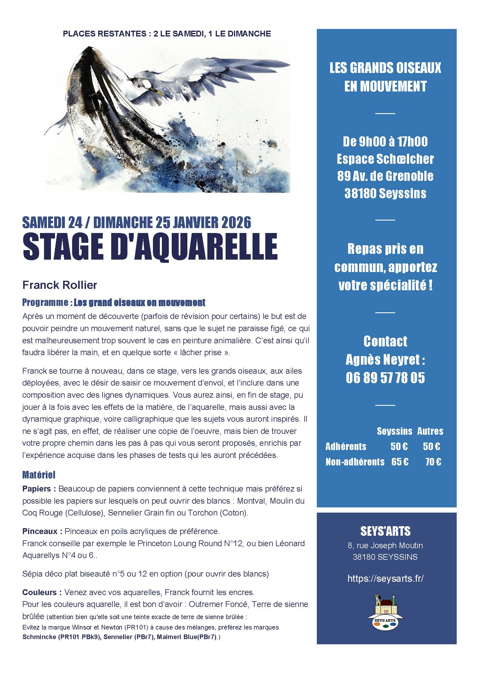 Cliquez ici pour agrandir l'image Stage de Franck Rollier